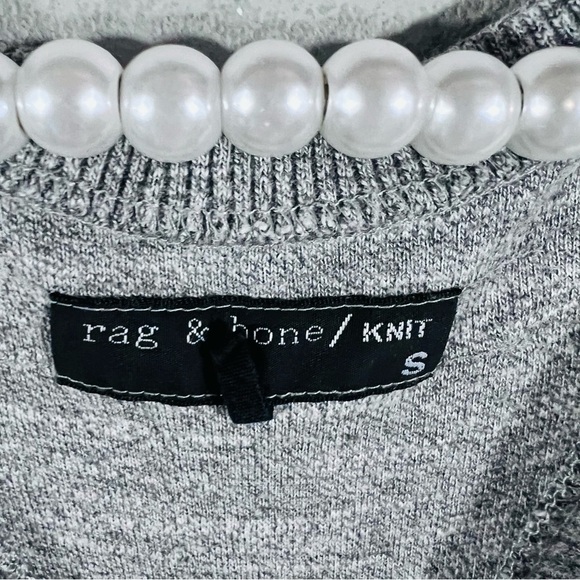 Rag & Bone Knit Raglan Racerback Gray and Orange Striped Tank Top Size S - Picture 7 of 9